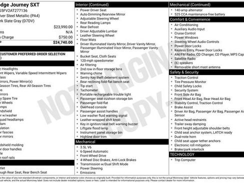 Used 2010 Dodge Journey SXT image 1