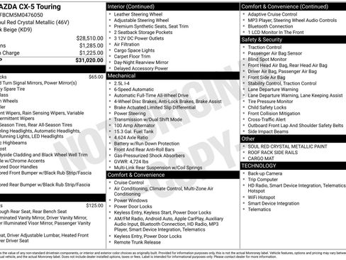 Used 2021 MAZDA CX-5 Touring image 33