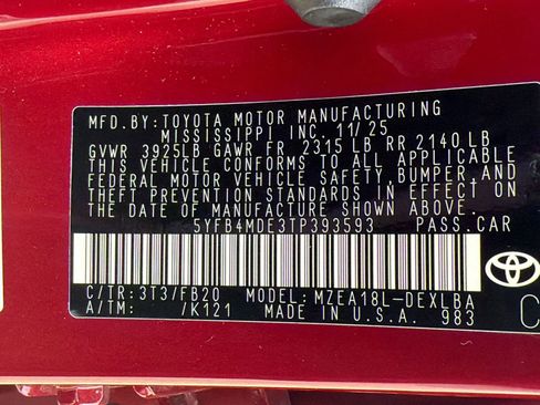 Used 2026 Toyota Corolla LE FWD image 19