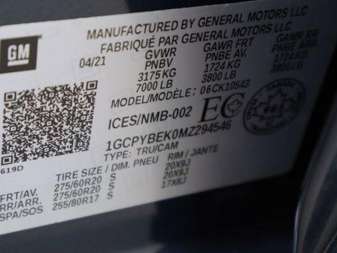 Used 2021 Chevrolet Silverado 1500 Custom image 32