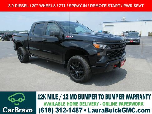Used 2025 Chevrolet Silverado 1500 Custom Trail Boss AWD/4WD image 1