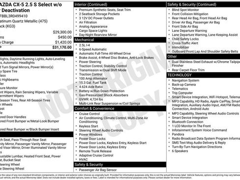 Used 2024 MAZDA CX-5 AWD 2.5 S w/ Select Package image 5