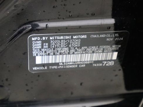 Used 2024 Mitsubishi Mirage Black Edition image 33