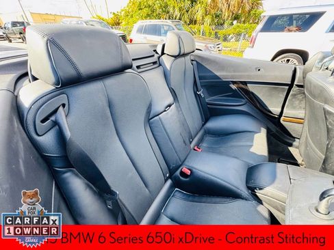 Used 2015 BMW 650i xDrive Convertible w/ M Sport Edition image 12