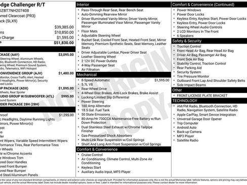 Used 2022 Dodge Challenger R/T w/ Plus Package RWD image 2