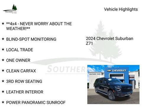 Used 2024 Chevrolet Suburban Z71 w/ Luxury Package AWD/4WD image 9