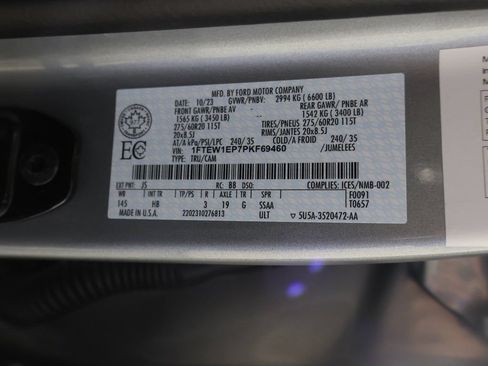 Used 2023 Ford F150 Lariat w/ Equipment Group 502A High AWD/4WD image 57