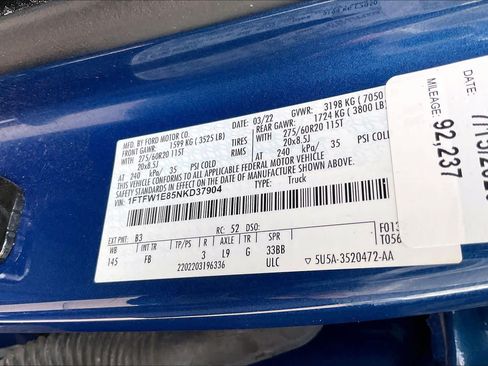 Used 2022 Ford F150 XLT w/ Equipment Group 302A High AWD/4WD image 34
