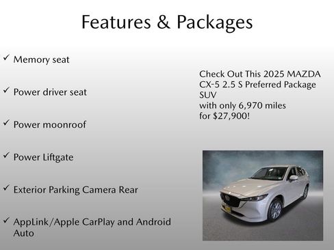 Used 2025 MAZDA CX-5 AWD 2.5 S w/ Preferred Package image 4