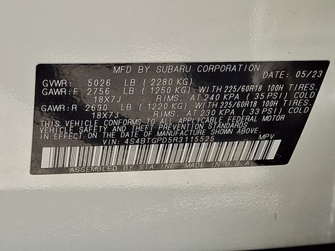 Certified 2024 Subaru Outback Touring XT AWD/4WD image 28