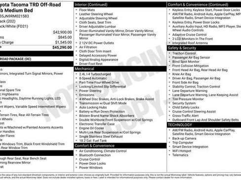 Used 2024 Toyota Tacoma TRD Off-Road image 17