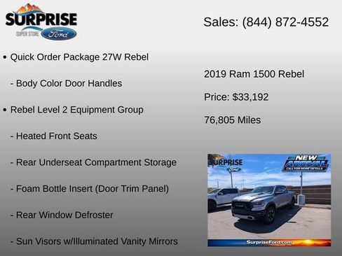 Used 2019 RAM 1500 Rebel w/ Rebel Level 2 Equipment Group AWD/4WD image 6