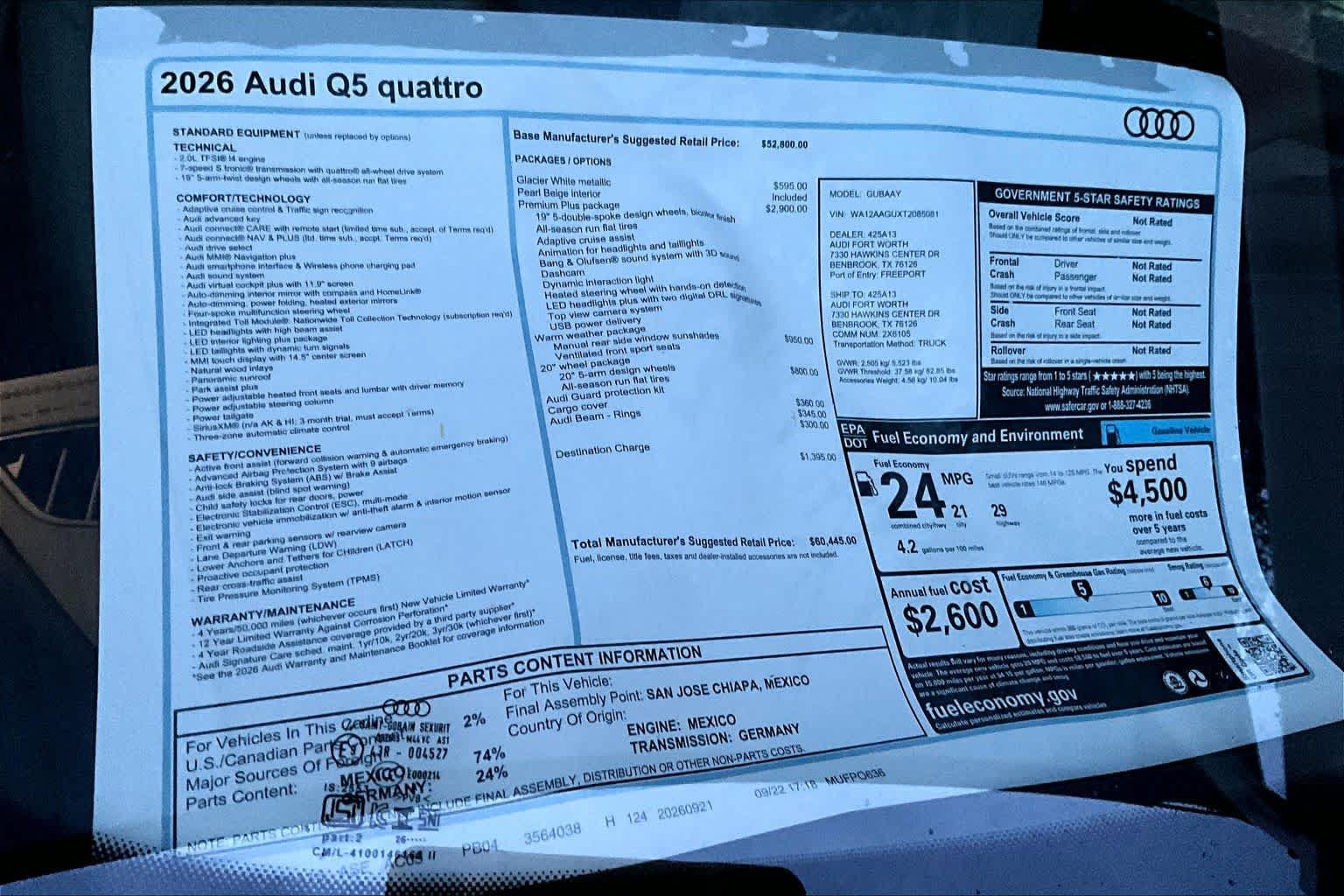 New 2026 Audi Q5 Premium Plus AWD/4WD image 19