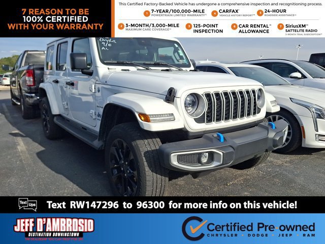 Certified 2024 Jeep Wrangler Unlimited Sahara w/ Safety Group AWD/4WD image 1
