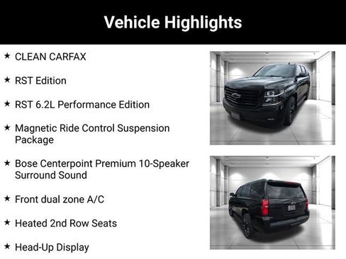 Used 2018 Chevrolet Tahoe Premier w/ RST 6.2L Performance Edition AWD/4WD image 2