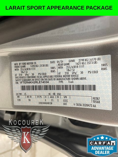 Used 2024 Ford Ranger Lariat w/ Trailer Tow Package AWD/4WD image 25