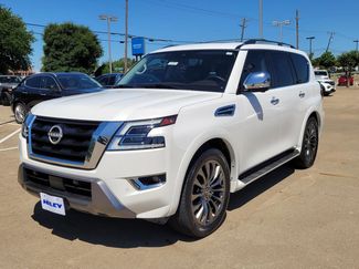 Used 2023 Nissan Armada Platinum w/ Captain's Chairs Package RWD video 2