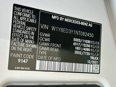 Used 2022 Mercedes-Benz Sprinter 3500 image 27