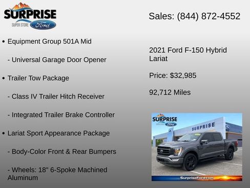 Used 2021 Ford F150 Lariat AWD/4WD image 12