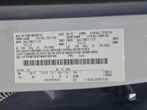 Used 2022 Ford F150 XLT w/ Trailer Tow Package AWD/4WD image 34