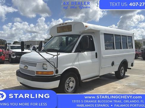 Used 2013 Chevrolet Express 3500 w/ School Bus Package RWD image 1