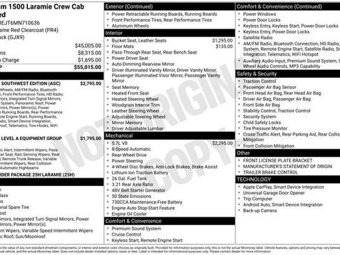 Used 2021 RAM 1500 Laramie w/ Laramie Southwest Edition RWD image 32