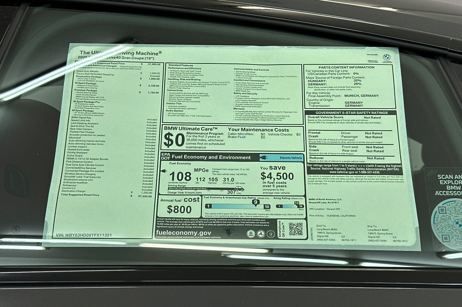 New 2026 BMW i4 eDrive40 w/ M Sport Package RWD image 30