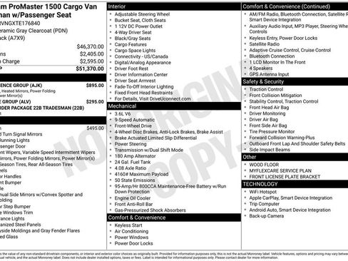New 2026 RAM ProMaster 1500 w/ Convenience Group FWD image 3