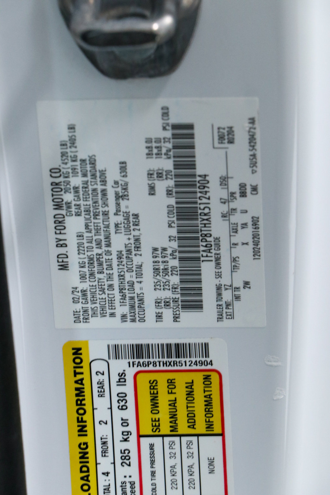 Used 2024 Ford Mustang Coupe RWD image 30