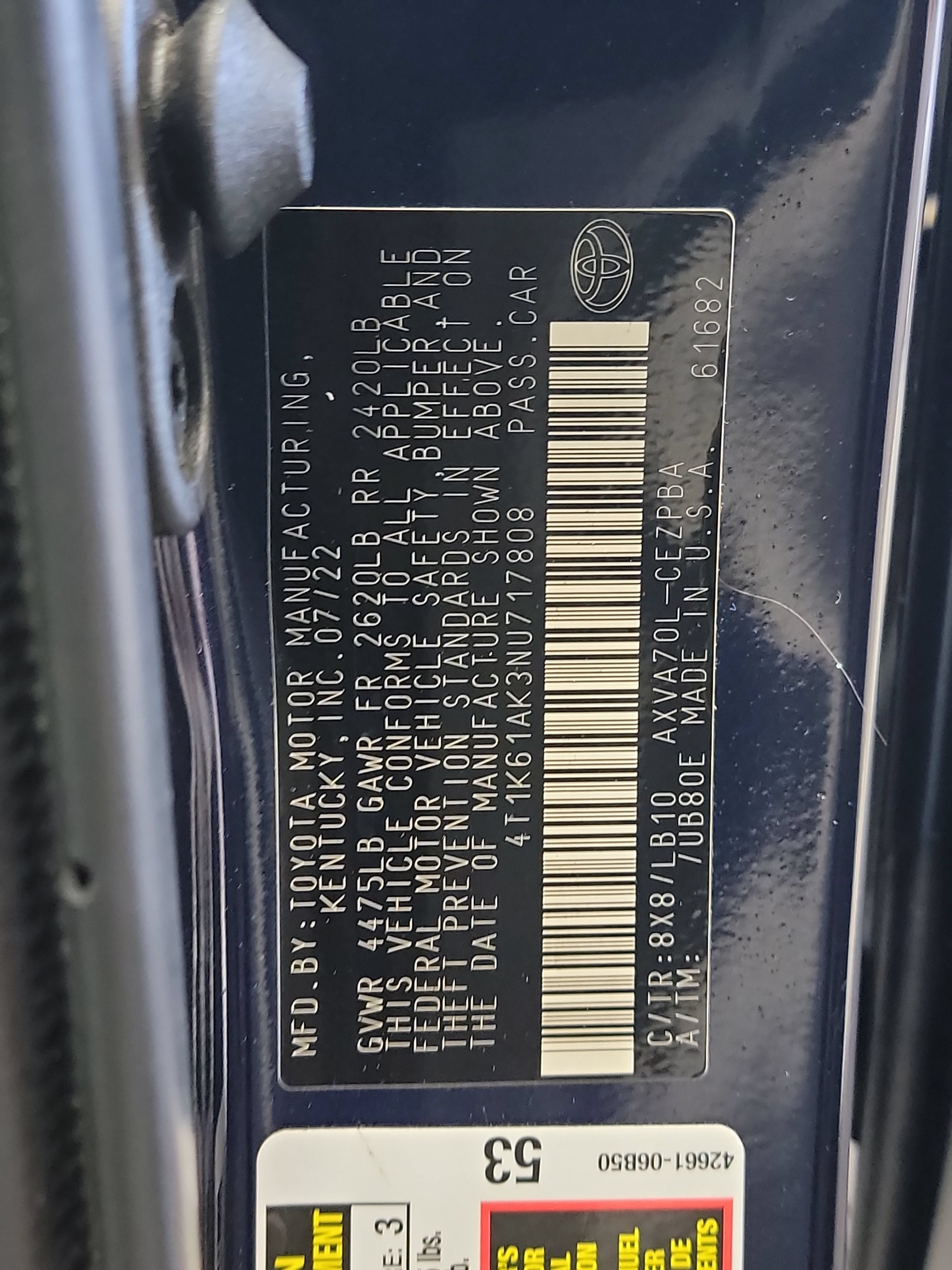 Used 2022 Toyota Camry XSE FWD image 33