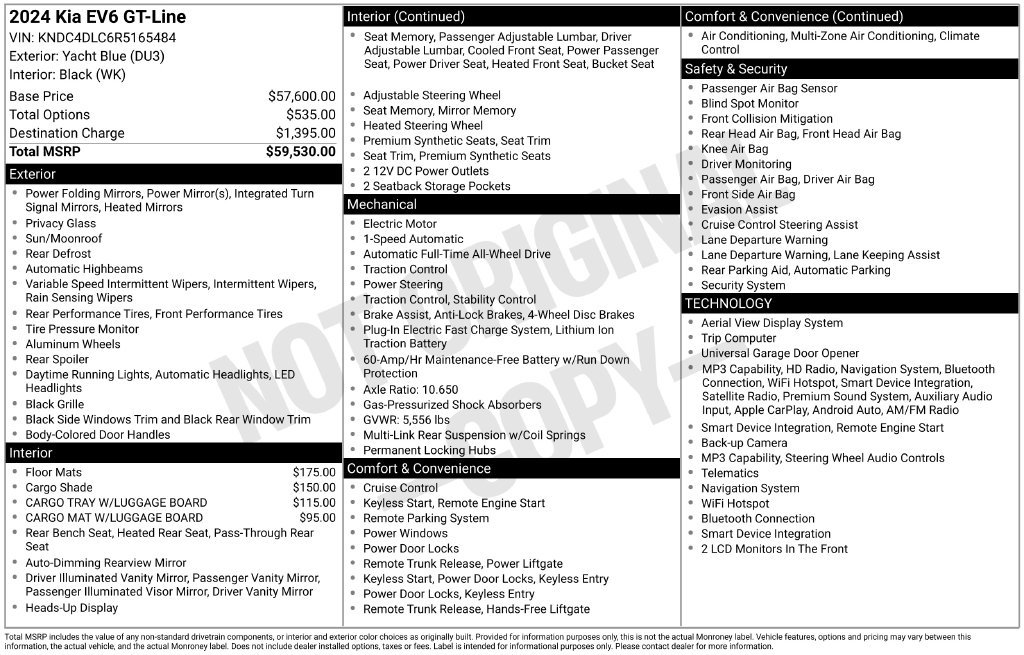 Certified 2024 Kia EV6 GT-Line AWD/4WD image 11