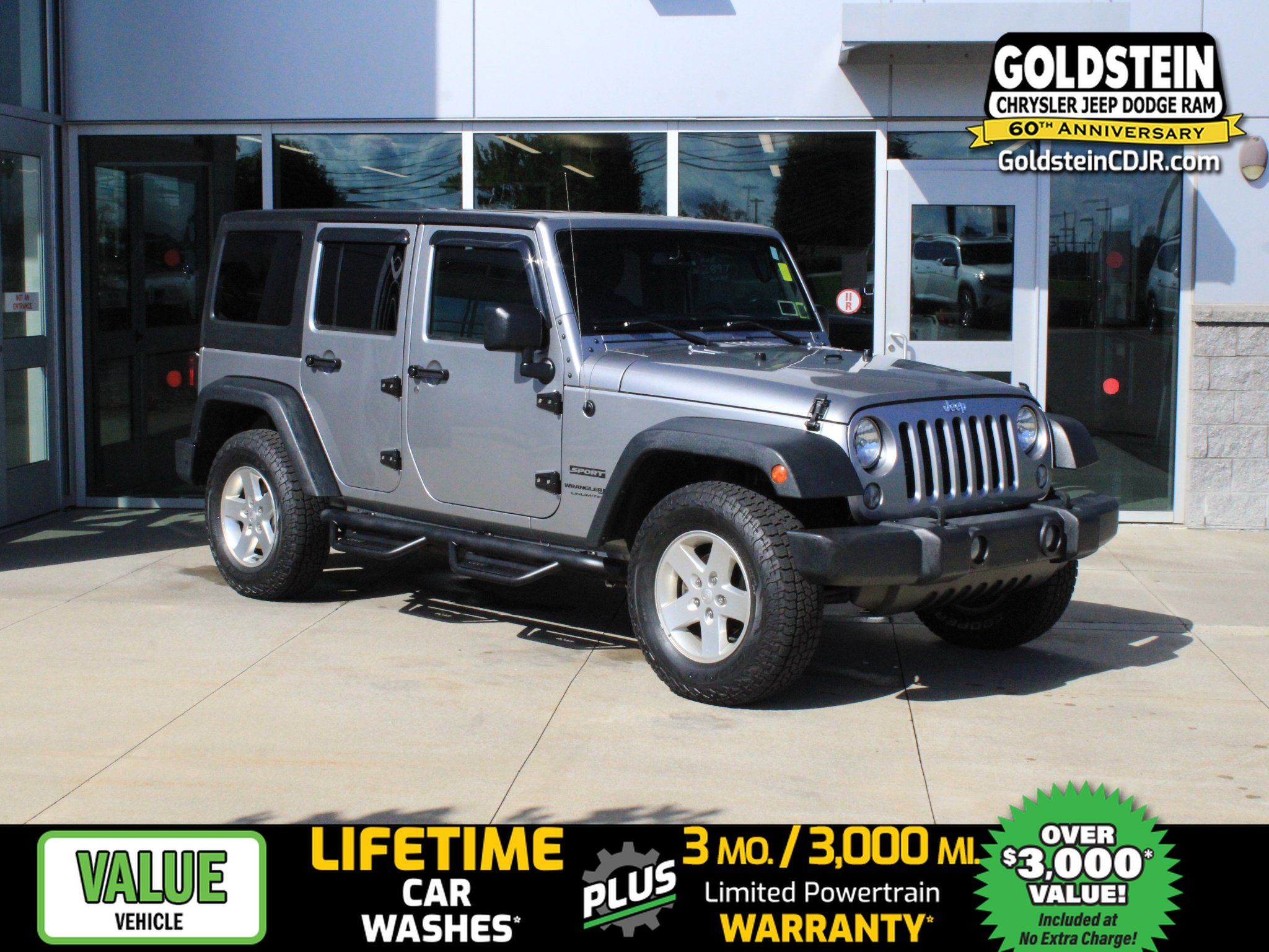 Used 2018 Jeep Wrangler Unlimited Sport S AWD/4WD image 1