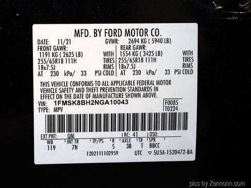 Used 2022 Ford Explorer 4WD w/ Class IV Trailer Tow Package image 33