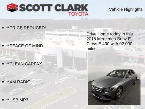 Used 2018 Mercedes-Benz E 400 4MATIC Sedan image 7