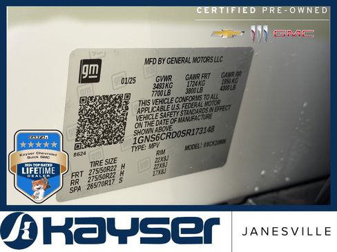 Certified 2025 Chevrolet Suburban LT w/ Comfort Package image 41