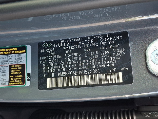 New 2027 Hyundai Kona SEL Sport AWD/4WD image 16