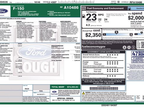 Used 2024 Ford F150 Lariat w/ Equipment Group 502A High image 10