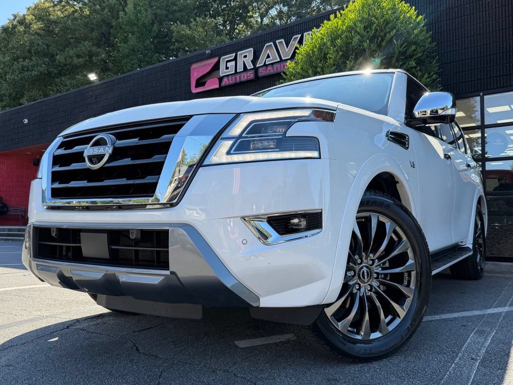 Used 2022 Nissan Armada Platinum w/ Captain's Chairs Package RWD image 2