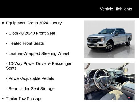 Used 2019 Ford F150 XLT w/ Equipment Group 302A Luxury AWD/4WD image 11