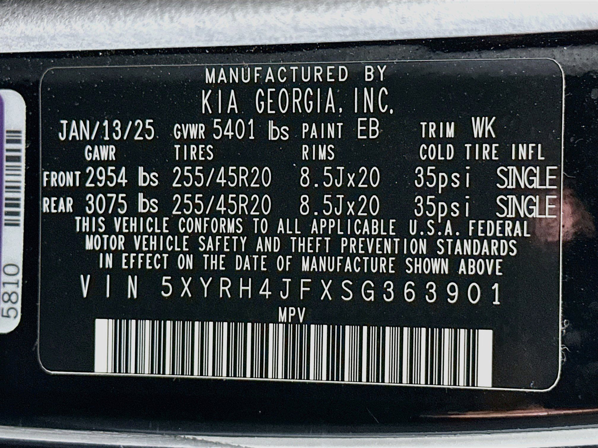 Used 2025 Kia Sorento EX FWD image 12
