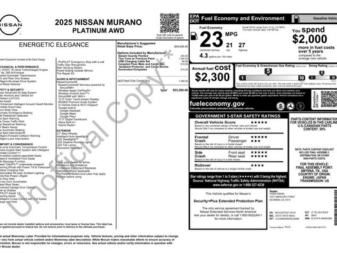 Used 2025 Nissan Murano Platinum image 60