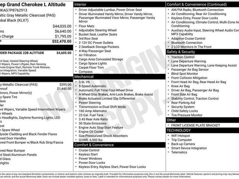 Used 2023 Jeep Grand Cherokee L Laredo AWD/4WD image 38