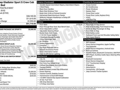 Used 2025 Jeep Gladiator Sport AWD/4WD image 37