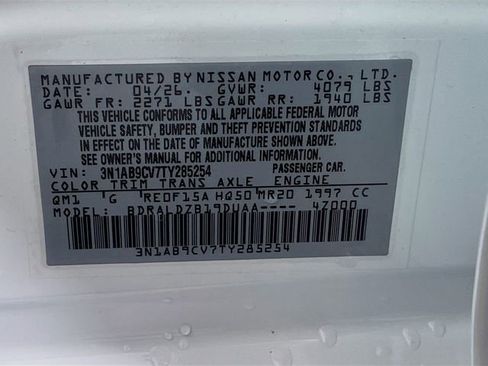 New 2026 Nissan Sentra SV FWD image 21