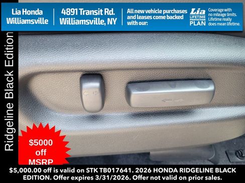 New 2026 Honda Ridgeline Black Edition image 37
