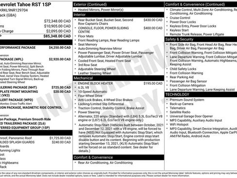 Used 2022 Chevrolet Tahoe RST w/ Sport Performance Package AWD/4WD image 35