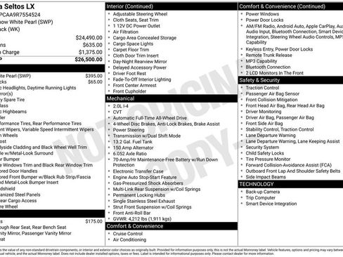 Certified 2024 Kia Seltos LX image 10