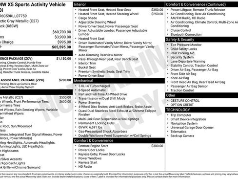 Used 2019 BMW X5 xDrive40i w/ Convenience Package image 30