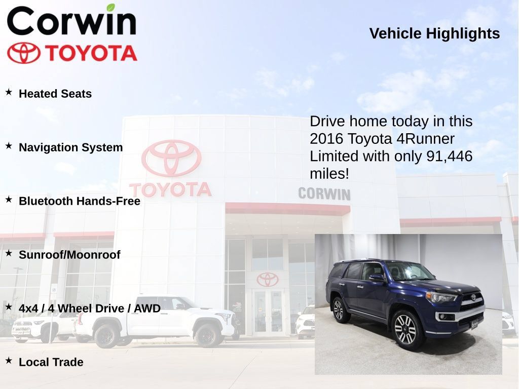 Used 2016 Toyota 4Runner Limited AWD/4WD image 6