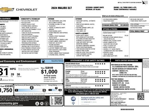 Used 2024 Chevrolet Malibu LT w/ Redline Edition image 29